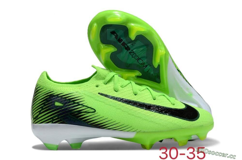 Kids Kids Nike Air Zoom Mercurial Vapor 16 Elite FG Firm Ground Low-Tops Football Boots - Yellow/Black/White 2