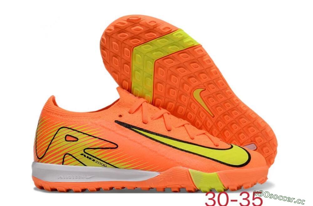 Kids Kids Nike Air Zoom Mercurial Vapor 16 Elite TF Artificial Turf Low-Tops Football Shoes - Orange/Yellow/Black/White 2