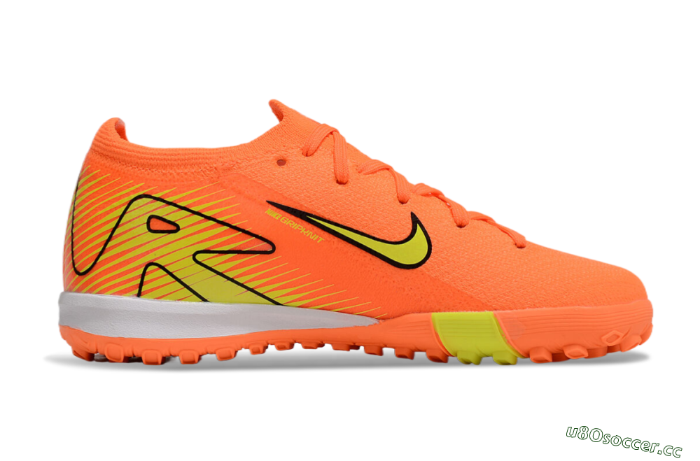 Kids Kids Nike Air Zoom Mercurial Vapor 16 Elite TF Artificial Turf Low-Tops Football Shoes - Orange/Yellow/Black/White 6