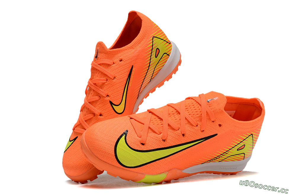 Kids Kids Nike Air Zoom Mercurial Vapor 16 Elite TF Artificial Turf Low-Tops Football Shoes - Orange/Yellow/Black/White 3