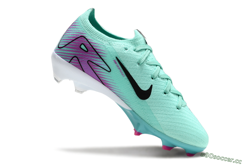 Kids Kids Nike Air Zoom Mercurial Vapor 16 Elite FG Firm Ground Low-Tops Football Boots - Jade/Purple/Black/White 4