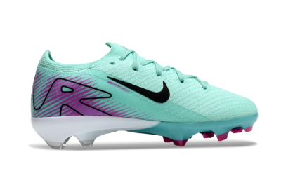 Kids Kids Nike Air Zoom Mercurial Vapor 16 Elite FG Firm Ground Low-Tops Football Boots - Jade/Purple/Black/White