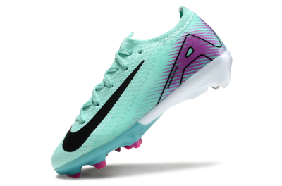 Kids Kids Nike Air Zoom Mercurial Vapor 16 Elite FG Firm Ground Low-Tops Football Boots - Jade/Purple/Black/White