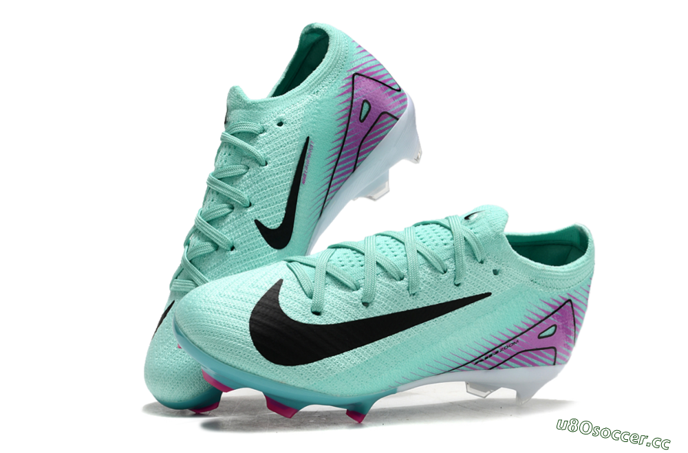 Kids Kids Nike Air Zoom Mercurial Vapor 16 Elite FG Firm Ground Low-Tops Football Boots - Jade/Purple/Black/White 3