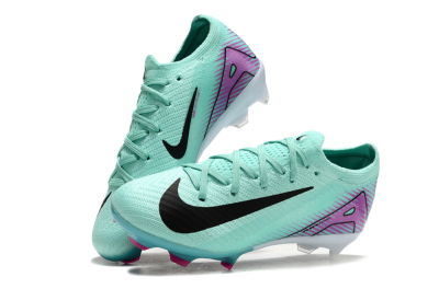 Kids Kids Nike Air Zoom Mercurial Vapor 16 Elite FG Firm Ground Low-Tops Football Boots - Jade/Purple/Black/White