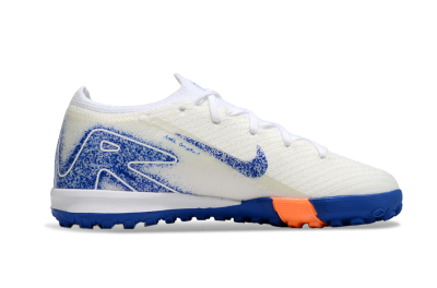 Kids Kids Nike Air Zoom Mercurial Vapor 16 Elite TF Artificial Turf Low-Tops Football Shoes - Beige/Blue/White