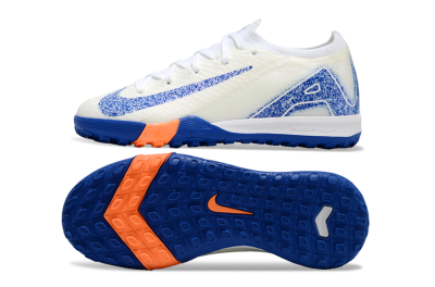 Kids Kids Nike Air Zoom Mercurial Vapor 16 Elite TF Artificial Turf Low-Tops Football Shoes - Beige/Blue/White