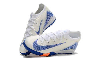 Kids Kids Nike Air Zoom Mercurial Vapor 16 Elite TF Artificial Turf Low-Tops Football Shoes - Beige/Blue/White