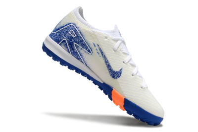 Kids Kids Nike Air Zoom Mercurial Vapor 16 Elite TF Artificial Turf Low-Tops Football Shoes - Beige/Blue/White