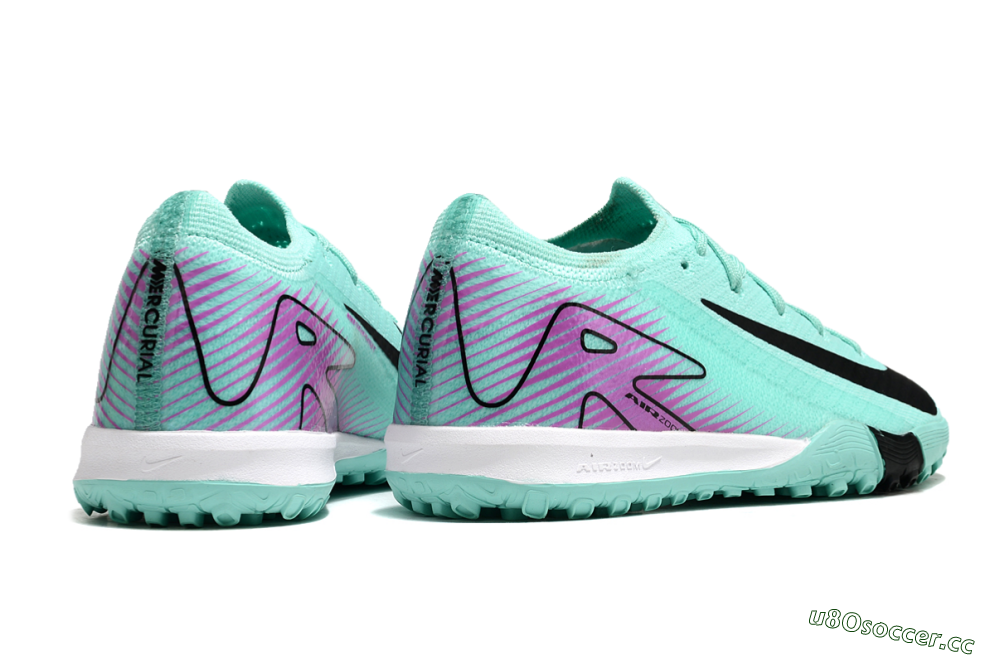 Kids Kids Nike Air Zoom Mercurial Vapor 16 Elite TF Artificial Turf Low-Tops Football Shoes - Jade/Purple/Black/White 7