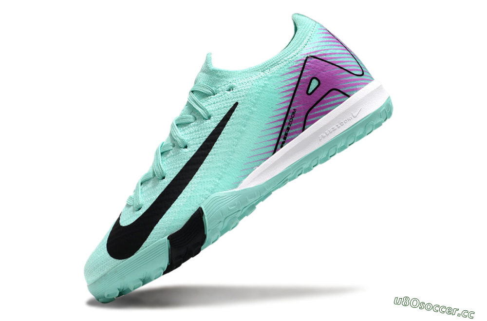 Kids Kids Nike Air Zoom Mercurial Vapor 16 Elite TF Artificial Turf Low-Tops Football Shoes - Jade/Purple/Black/White 5