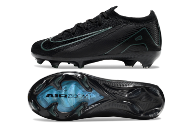 Kids Kids Nike Air Zoom Mercurial Vapor 16 Elite FG Firm Ground Low-Tops Football Boots - Black/Green/Blue