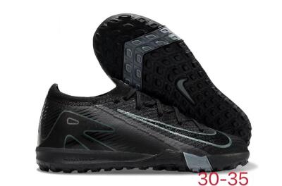 Kids Kids Nike Air Zoom Mercurial Vapor 16 Elite TF Artificial Turf Low-Tops Football Shoes - Black/Green/Silver