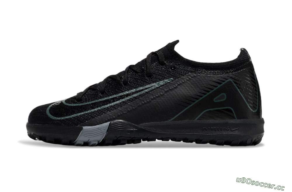 Kids Kids Nike Air Zoom Mercurial Vapor 16 Elite TF Artificial Turf Low-Tops Football Shoes - Black/Green/Silver 0