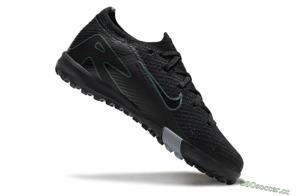 Kids Kids Nike Air Zoom Mercurial Vapor 16 Elite TF Artificial Turf Low-Tops Football Shoes - Black/Green/Silver 4