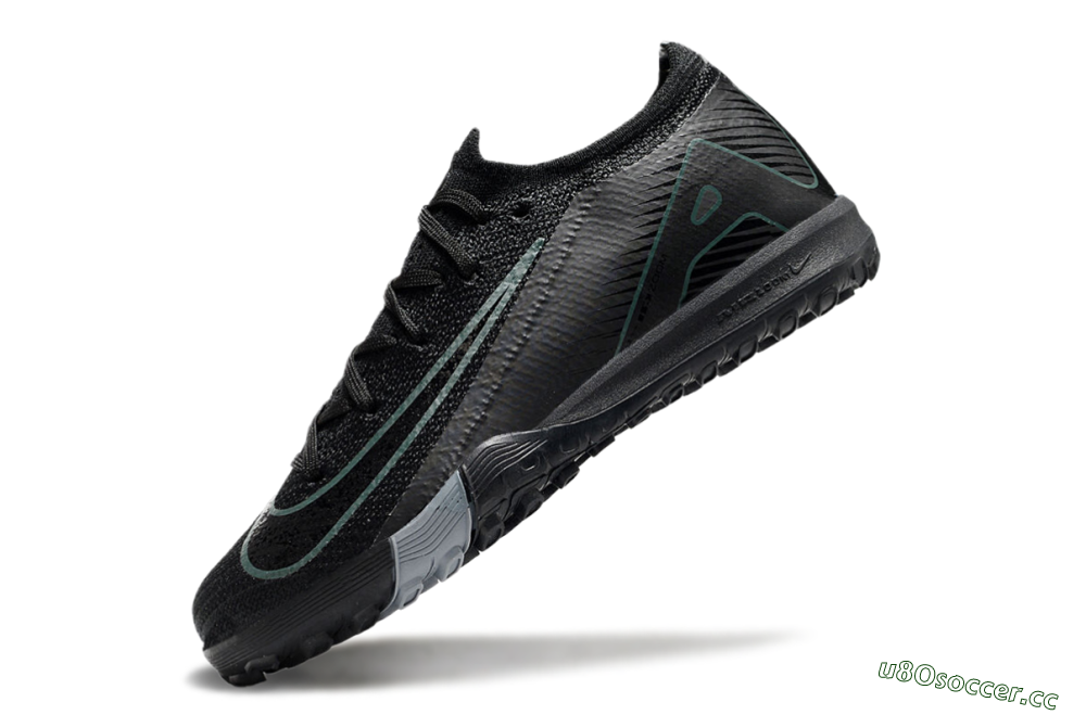 Kids Kids Nike Air Zoom Mercurial Vapor 16 Elite TF Artificial Turf Low-Tops Football Shoes - Black/Green/Silver 5