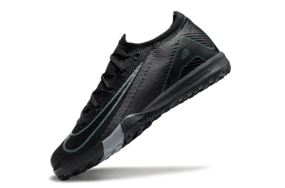 Kids Kids Nike Air Zoom Mercurial Vapor 16 Elite TF Artificial Turf Low-Tops Football Shoes - Black/Green/Silver