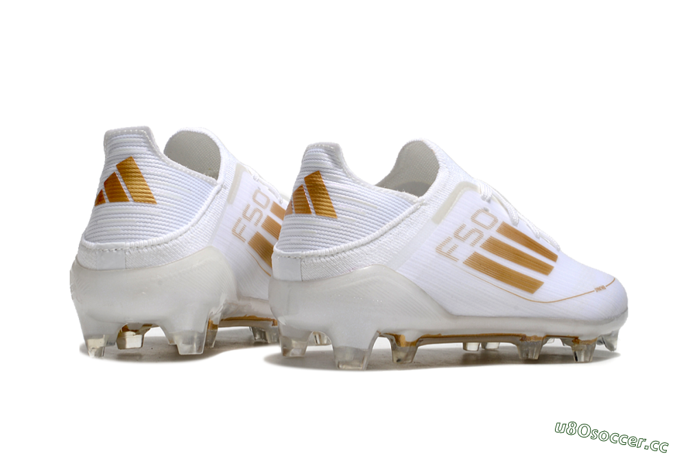 Kids Kids Adidas F50 Elite FG Firm Ground Low-Tops Football Boots - White/Gold/Red 7