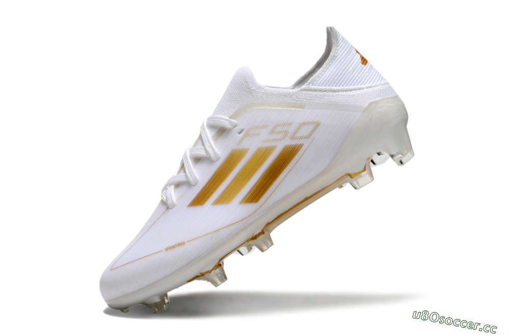Kids Kids Adidas F50 Elite FG Firm Ground Low-Tops Football Boots - White/Gold/Red 5