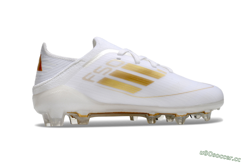 Kids Kids Adidas F50 Elite FG Firm Ground Low-Tops Football Boots - White/Gold/Red 6