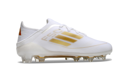 Kids Kids Adidas F50 Elite FG Firm Ground Low-Tops Football Boots - White/Gold/Red