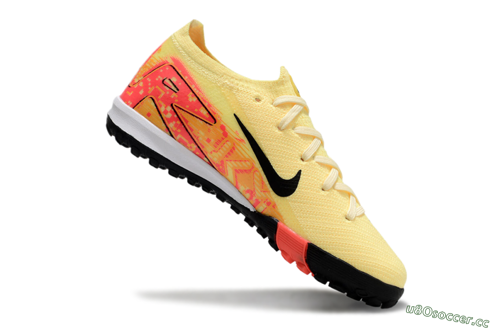 Kids Kids Nike Air Zoom Mercurial Vapor 16 Elite TF Artificial Turf Low-Tops Football Shoes - Yellow/Red/Black 4