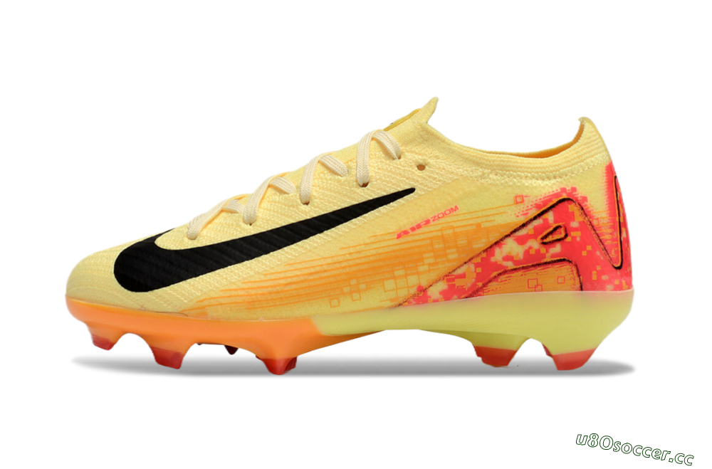 Kids Kids Nike Air Zoom Mercurial Vapor 16 Elite FG Firm Ground Low-Tops Football Boots - Yellow/Red/Black 0