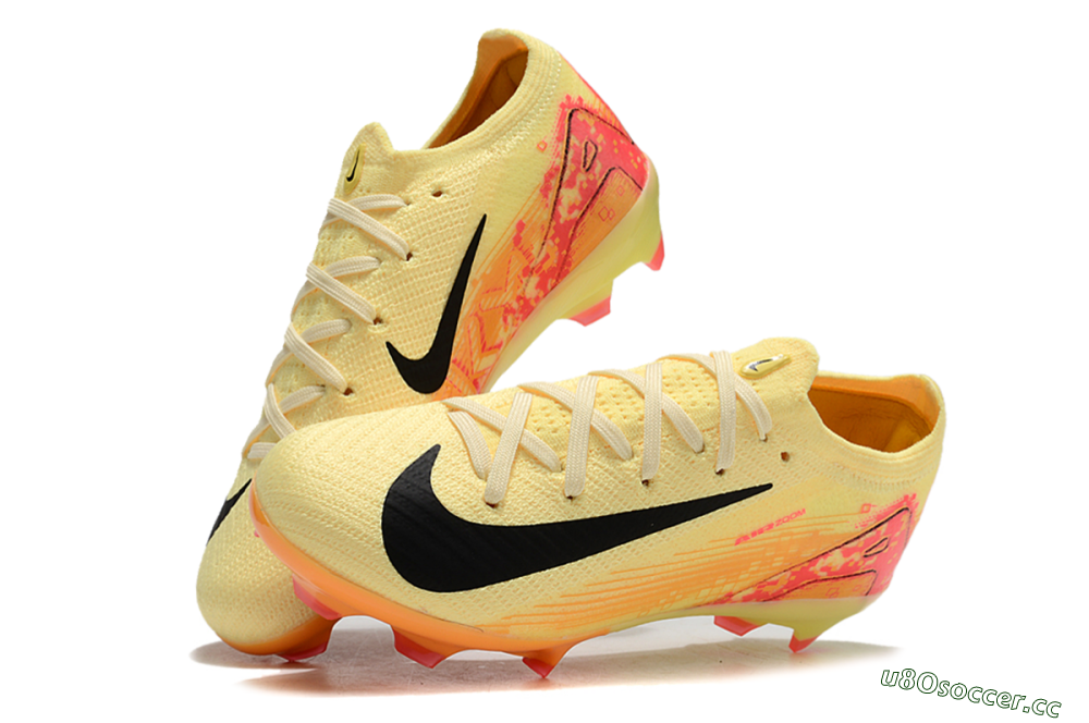 Kids Kids Nike Air Zoom Mercurial Vapor 16 Elite FG Firm Ground Low-Tops Football Boots - Yellow/Red/Black 3