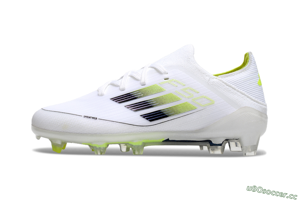 Kids Kids Adidas F50 Elite FG Firm Ground Low-Tops Football Boots - White/Blue/Yellow 0