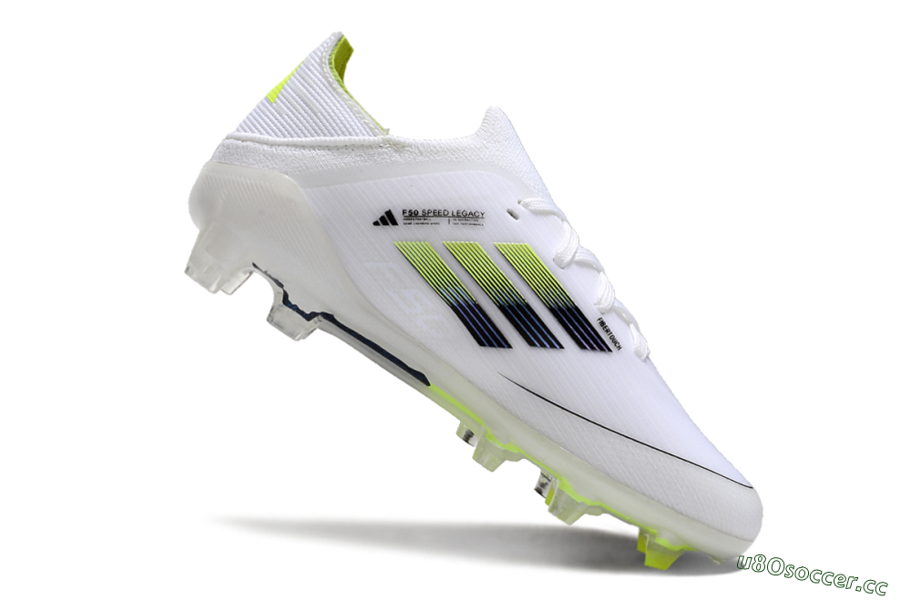Kids Kids Adidas F50 Elite FG Firm Ground Low-Tops Football Boots - White/Blue/Yellow 4