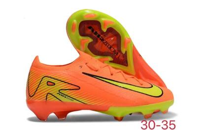 Kids Kids Nike Air Zoom Mercurial Vapor 16 Elite FG Firm Ground Low-Tops Football Boots - Red/Yellow/Black