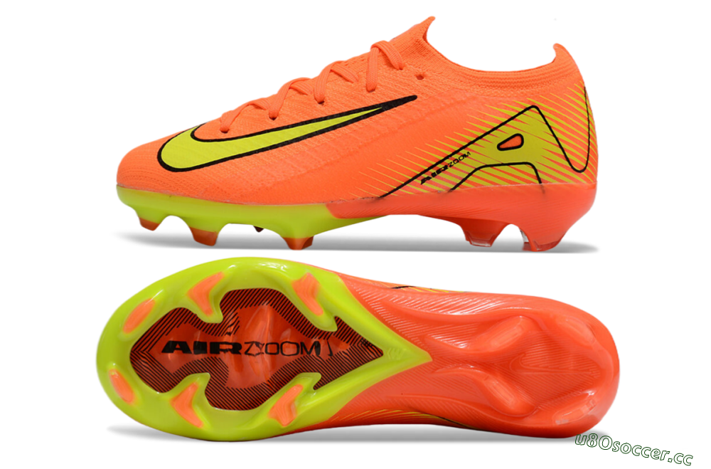 Kids Kids Nike Air Zoom Mercurial Vapor 16 Elite FG Firm Ground Low-Tops Football Boots - Red/Yellow/Black 1