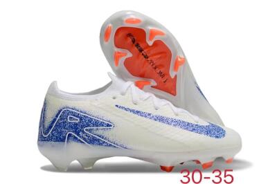 Kids Kids Nike Air Zoom Mercurial Vapor 16 Elite FG Firm Ground Low-Tops Football Boots - Beige/Blue/White