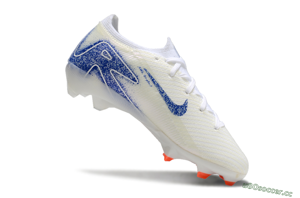 Kids Kids Nike Air Zoom Mercurial Vapor 16 Elite FG Firm Ground Low-Tops Football Boots - Beige/Blue/White 4