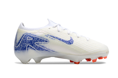 Kids Kids Nike Air Zoom Mercurial Vapor 16 Elite FG Firm Ground Low-Tops Football Boots - Beige/Blue/White