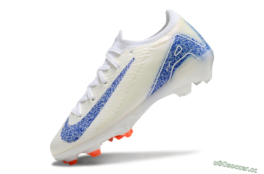 Kids Kids Nike Air Zoom Mercurial Vapor 16 Elite FG Firm Ground Low-Tops Football Boots - Beige/Blue/White 5