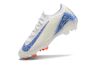 Kids Kids Nike Air Zoom Mercurial Vapor 16 Elite FG Firm Ground Low-Tops Football Boots - Beige/Blue/White