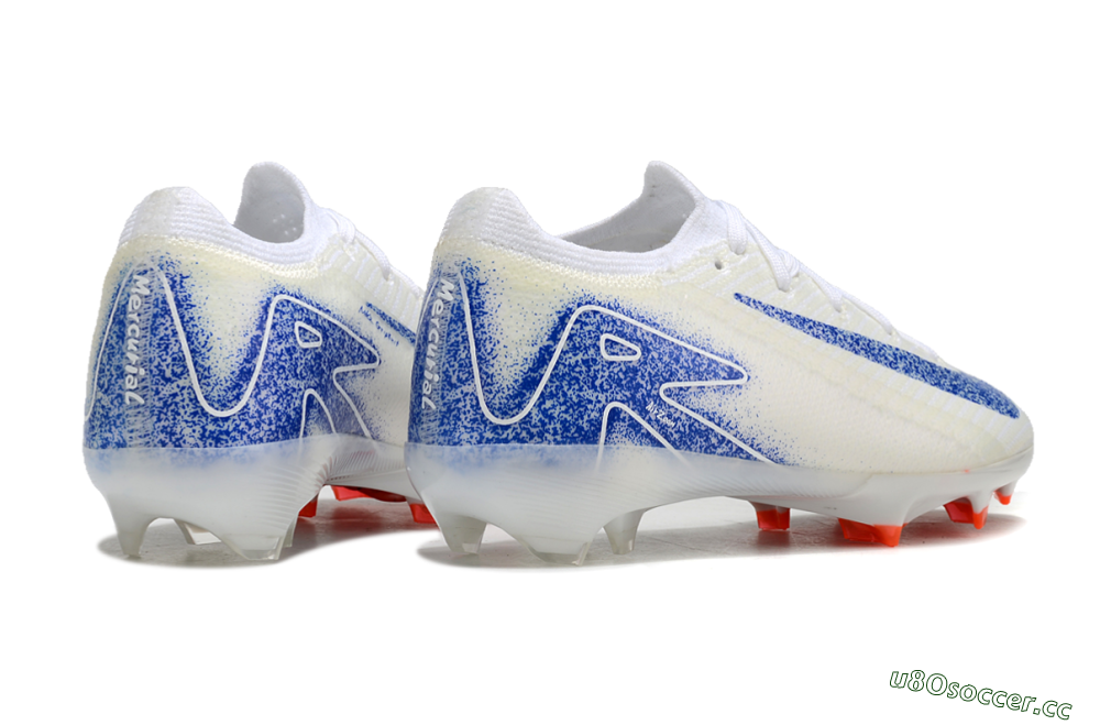 Kids Kids Nike Air Zoom Mercurial Vapor 16 Elite FG Firm Ground Low-Tops Football Boots - Beige/Blue/White 7