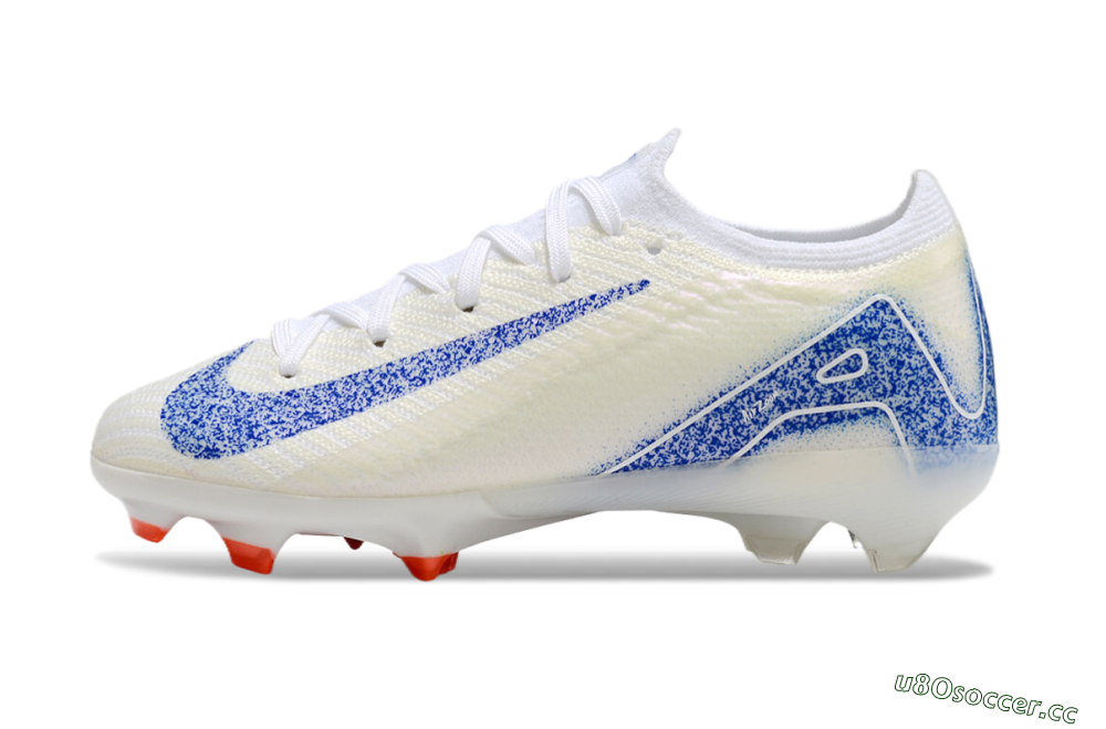 Kids Kids Nike Air Zoom Mercurial Vapor 16 Elite FG Firm Ground Low-Tops Football Boots - Beige/Blue/White 0