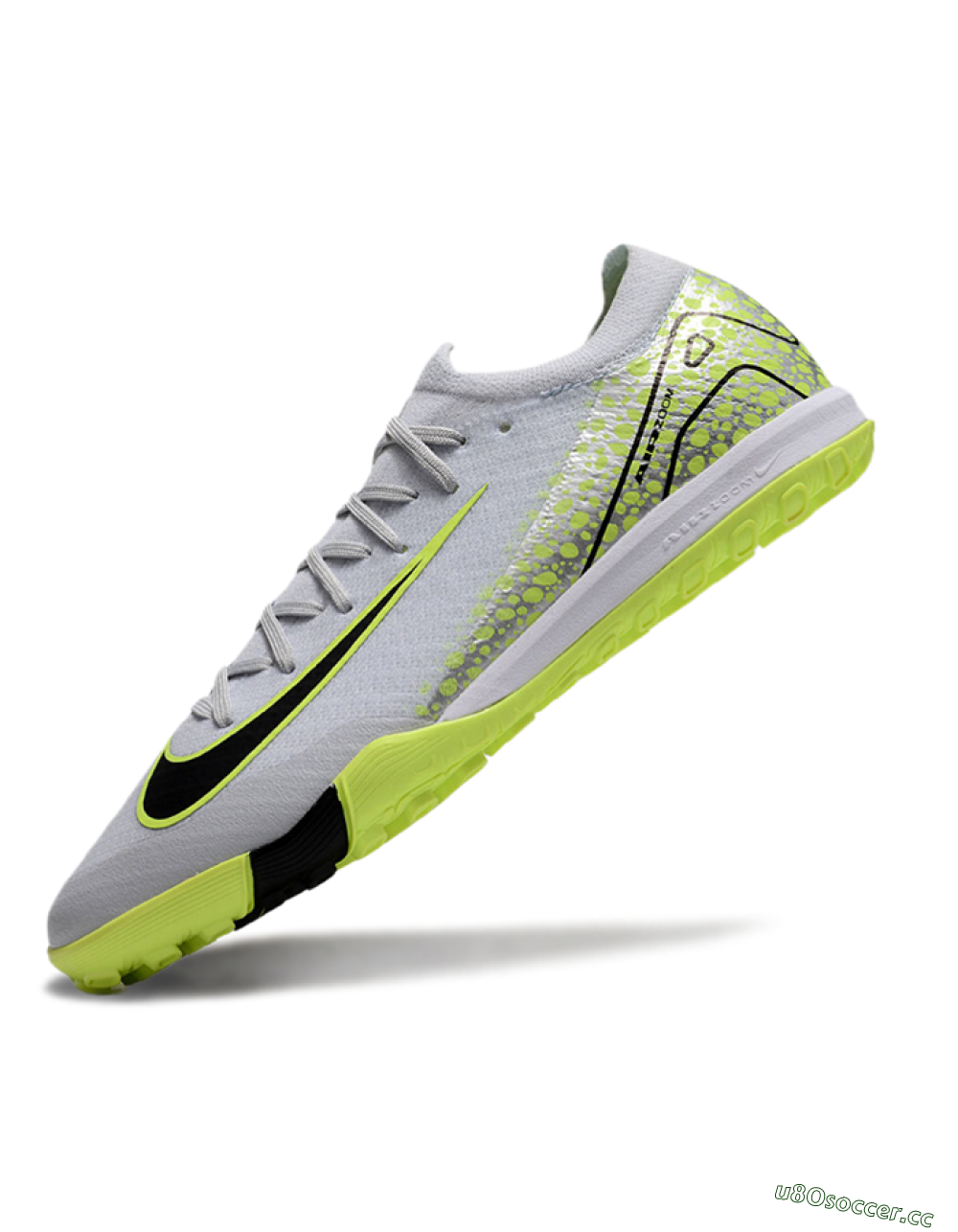 Men's Nike Air Zoom Mercurial Vapor 16 Elite TF Artificial Turf Low-Tops Football Shoes - Grey/Black/Yellow 5