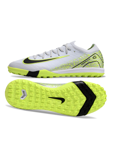 Men's Nike Air Zoom Mercurial Vapor 16 Elite TF Artificial Turf Low-Tops Football Shoes - Grey/Black/Yellow