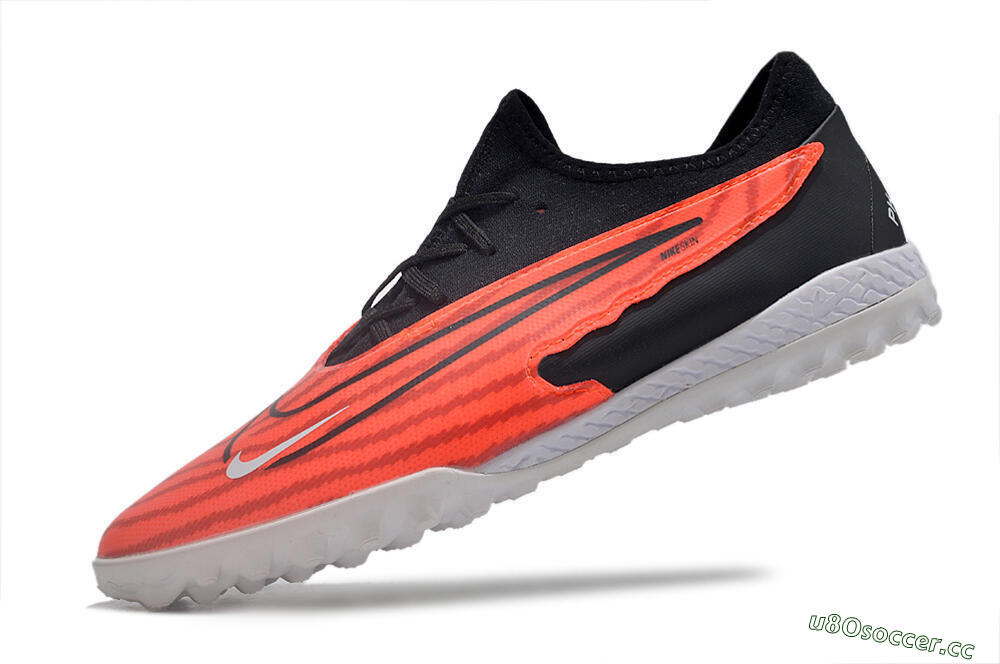 Unisex Nike React Phantom GX Pro TF Artificial Turf Low-Tops Football Shoes - Red/Black/White 8
