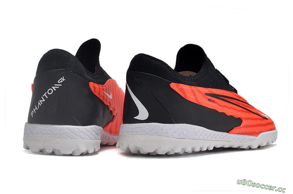 Unisex Nike React Phantom GX Pro TF Artificial Turf Low-Tops Football Shoes - Red/Black/White 9
