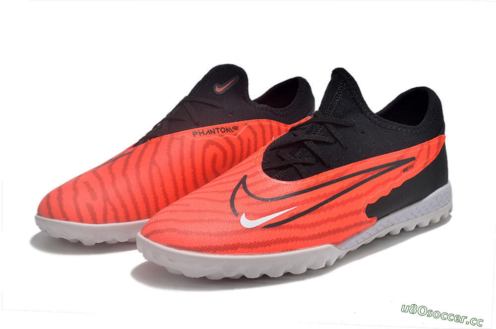 Unisex Nike React Phantom GX Pro TF Artificial Turf Low-Tops Football Shoes - Red/Black/White 5