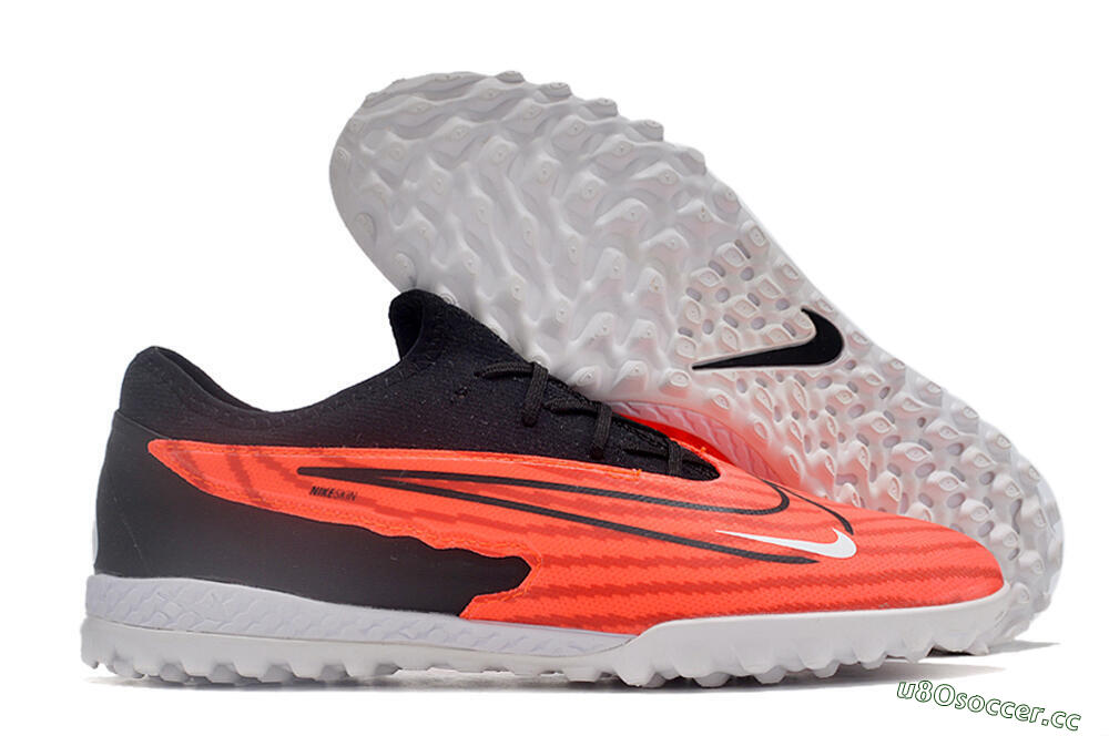 Unisex Nike React Phantom GX Pro TF Artificial Turf Low-Tops Football Shoes - Red/Black/White 2