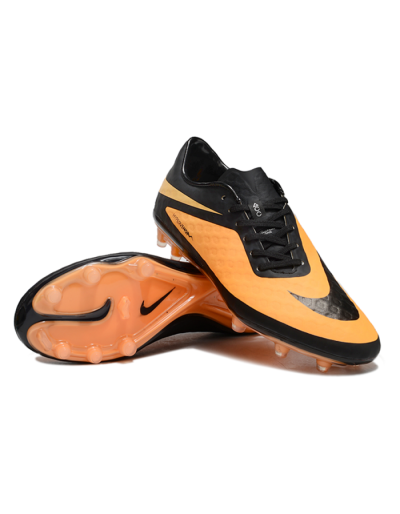 Men's Nike Hypervenom Phantom FG Firm Ground Low-Tops Football Boots - Yellow/Black/White