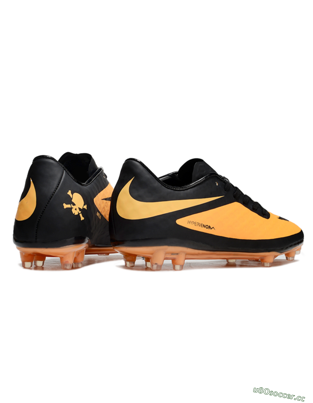 Men's Nike Hypervenom Phantom FG Firm Ground Low-Tops Football Boots - Yellow/Black/White 6