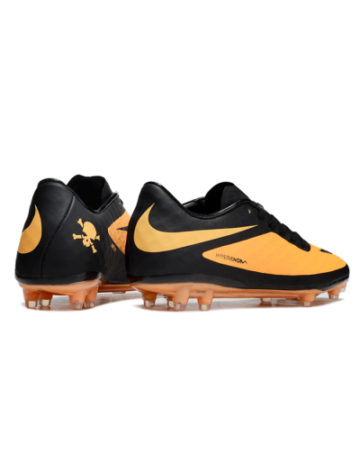 Men's Nike Hypervenom Phantom FG Firm Ground Low-Tops Football Boots - Yellow/Black/White