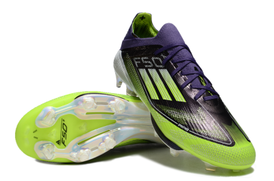 Men's Adidas F50+ Lightstrike Pro FG Firm Ground Low-Tops Football Boots - Purple/Yellow/White