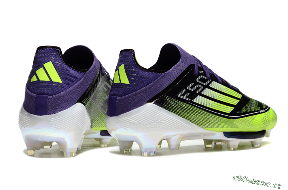 Men's Adidas F50+ Lightstrike Pro FG Firm Ground Low-Tops Football Boots - Purple/Yellow/White 5